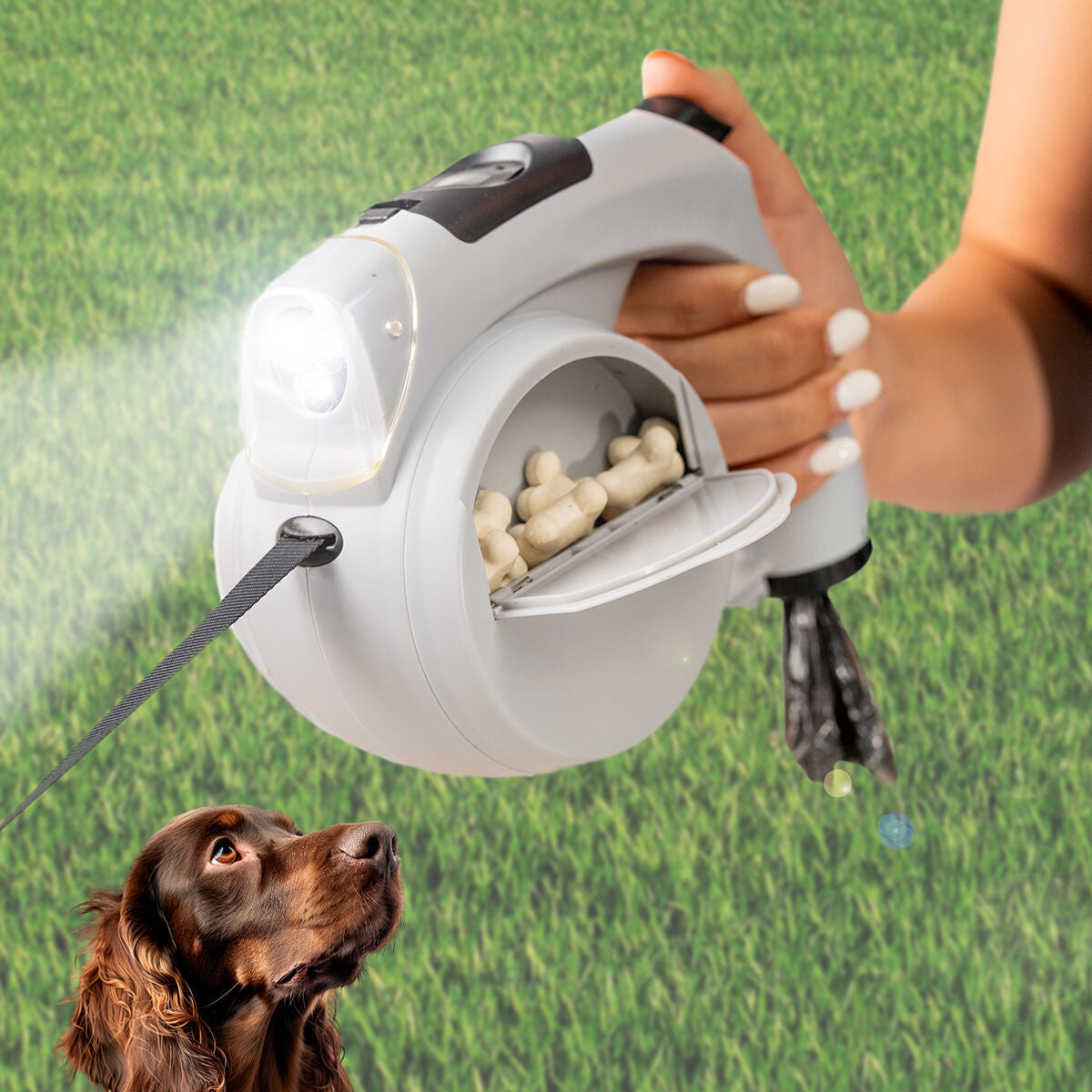 Einziehbare Hundeleine 6 in 1 Leashic InnovaGoods – InnovaGoods Store