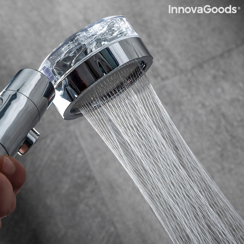 Prysznic eko z obrotową dyszą ciśnieniową i filtrem oczyszczającym Heliwer InnovaGoods