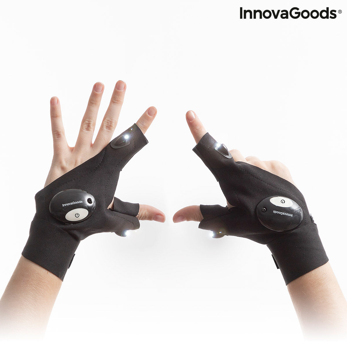 LED Gloves - guanti luminosi con luci a led - 6 effetti diversi!