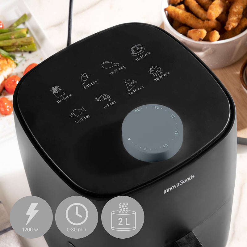 Heißluftfritteuse InnovaGoods Fryinn Lite 2000 Schwarz 1200 W 2 L