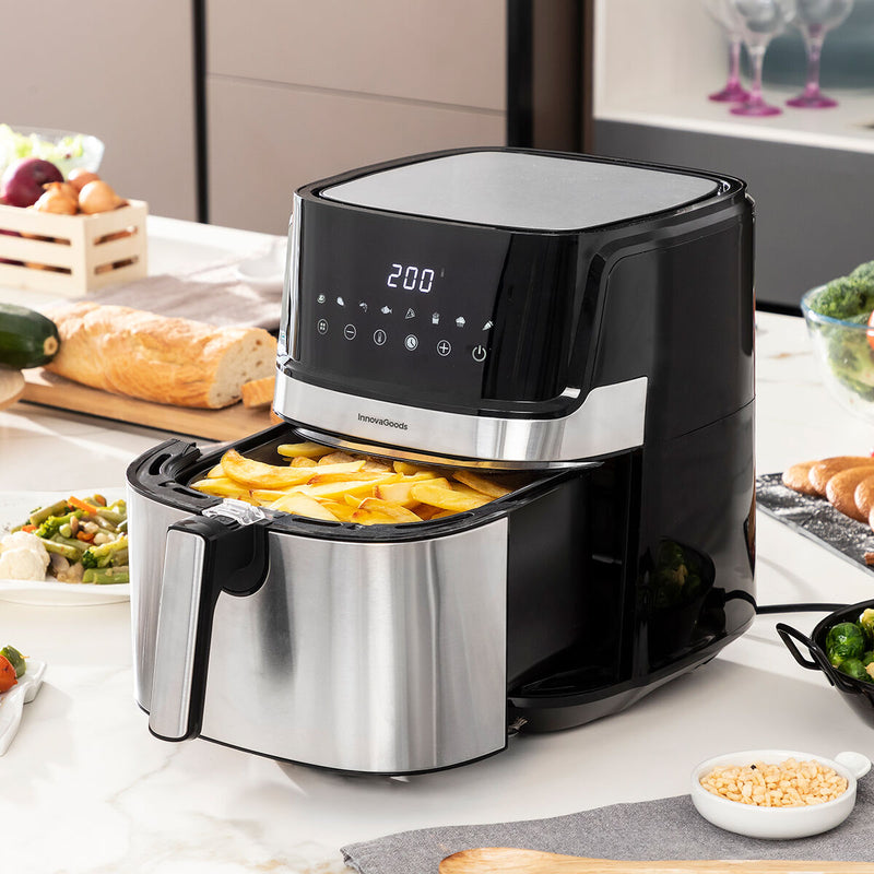 Légsütő InnovaGoods Fryinn Pro 5500 Fekete 1700 W 5,5 L Rozsdamentes acél