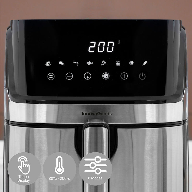 Friteuse à Air InnovaGoods Fryinn Pro 5500 Noir 1700 W 5,5 L Acier inoxydable