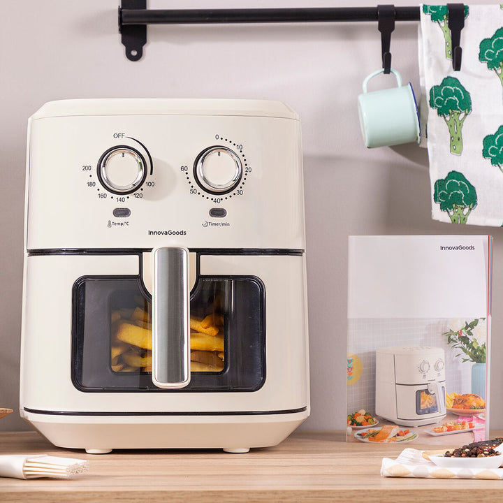 Air Fryer InnovaGoods Vynner Pro 6500 Cream 1700 W 6 5 L Stainless ste InnovaGoods Store