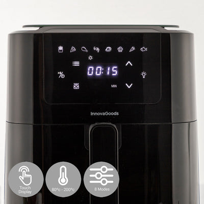 Air Fryer with Weighing Scale InnovaGoods Fryinn Balance 5000 Black 1500 W 5 L Stainless steel