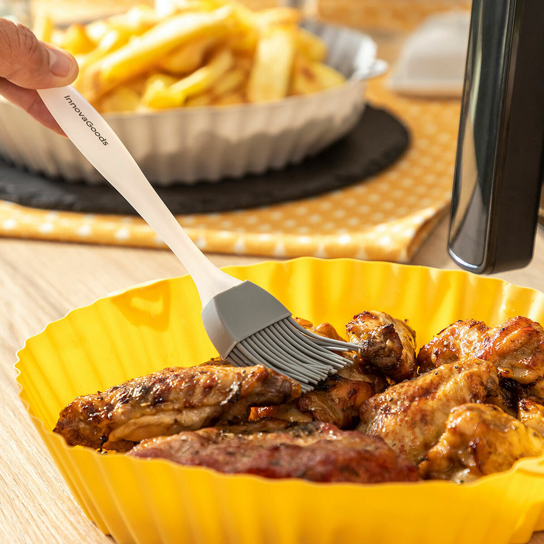 Moule En Silicone Airfryer Pour Friteuse à Air - Pliable - 21 Cm - Insert En Silicone - 2