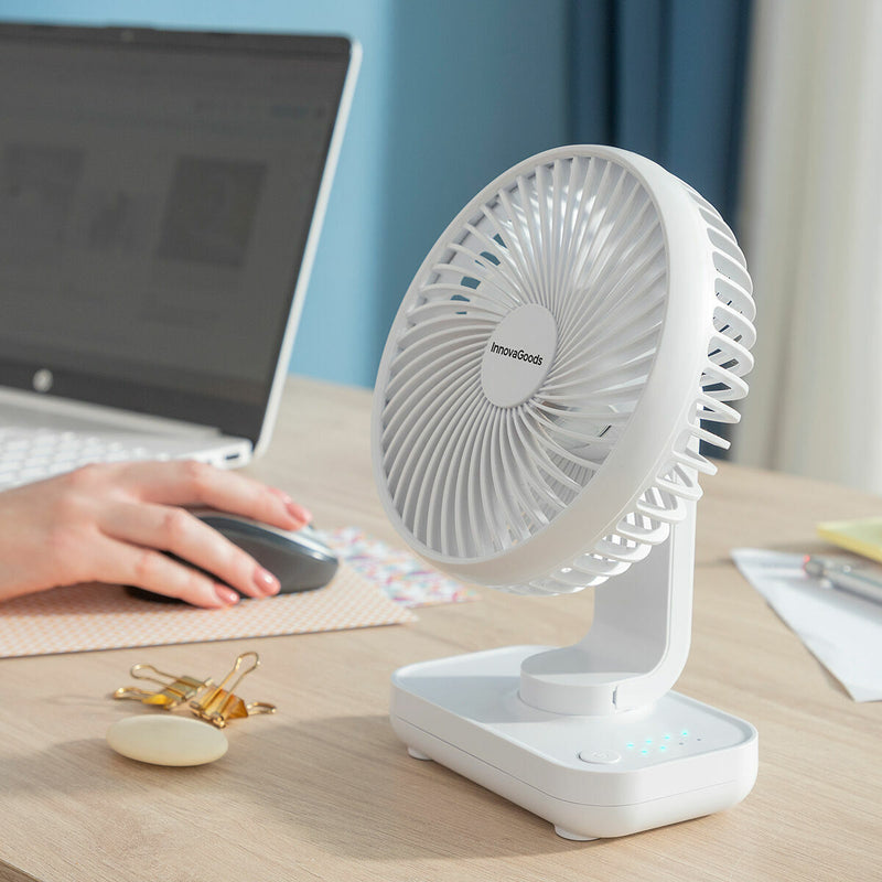 Rechargeable Desk Fan Fanrec InnovaGoods Ø5,4&