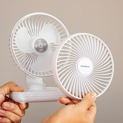 Újratölthető asztali ventilátor Fanrec InnovaGoods Ø5,4'' 3600 mAh / 13,3 W