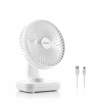 Wiederaufladbarer Schreibtischventilator Fanrec InnovaGoods Ø5,4'' 3600 mAh / 13,3 W