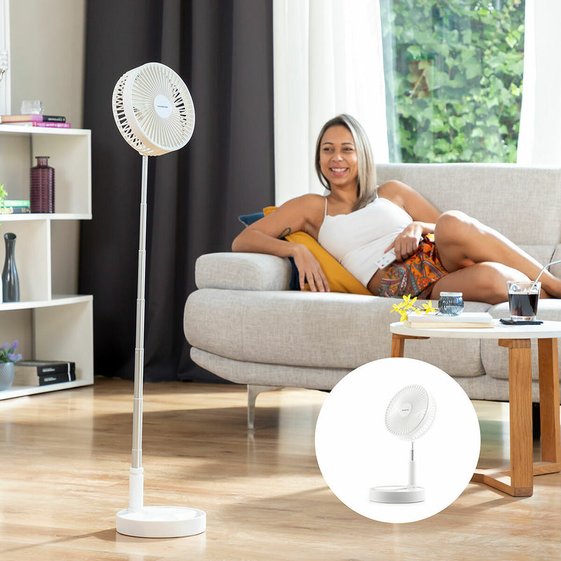 Összecsukható, újratölthető, 3 az 1-ben ventilátor Fandle InnovaGoods Ø7,7&