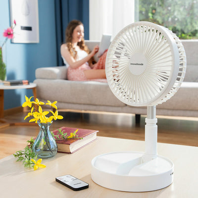 3 v 1 zložljiv ventilator za polnjenje Fandle InnovaGoods Ø7,7'' 7200 mAh