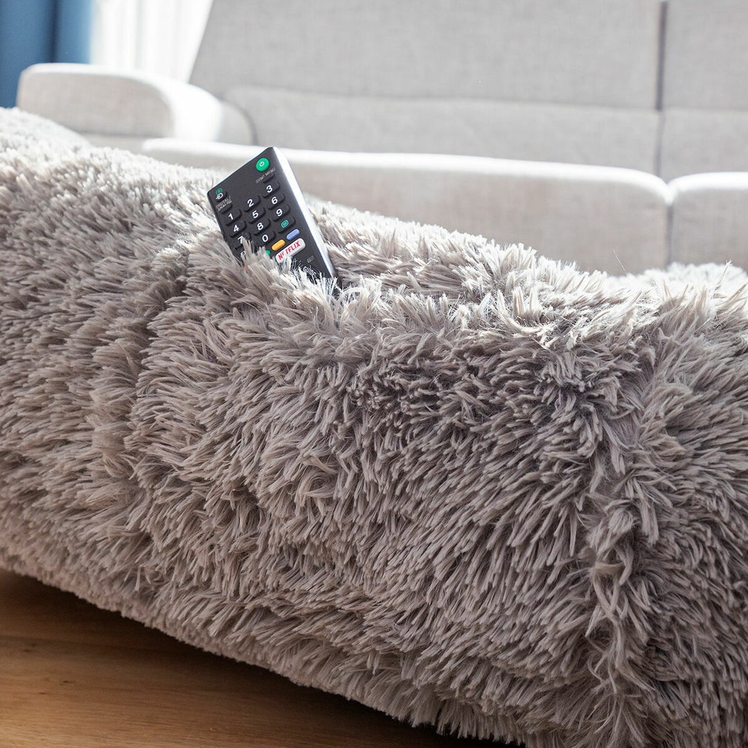 Human Dog Bed Hondenbed voor Mensen Volwassenen XXXL, Gigantische Hondenmand voor Mensen met Deken, Wasbare Grote Hondbedden voor Volwassenen, Pluizige Hondenmand voor Honden van Alle Groottes (Size