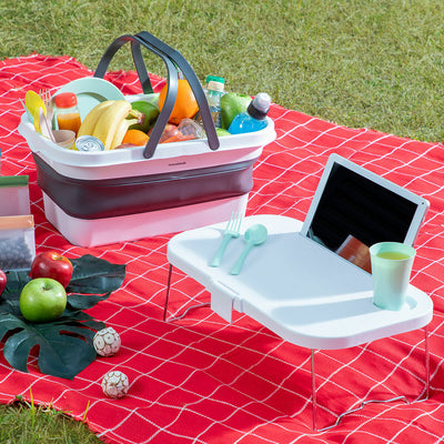 Folding Picnic Basket with Lid-Table Pickning InnovaGoods
