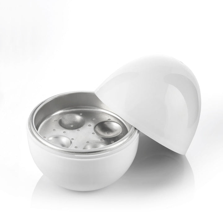 Cuiseur à œufs Micro-ondes - Pour 4 œufs - Antiadhésif, Réutilisable Et Sans BPA