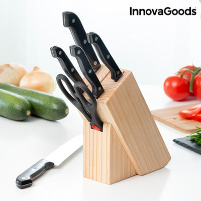 Sada nožů s dřevěným podstavcem InnovaGoods