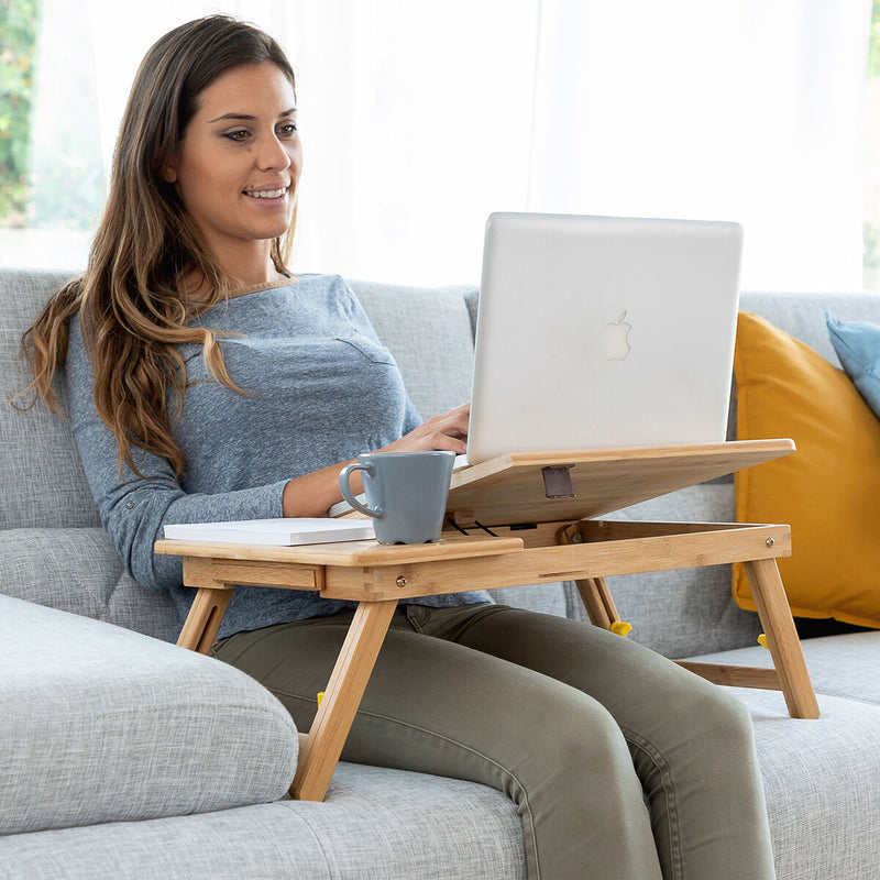 Bamboo Folding Side Table Lapwood InnovaGoods – InnovaGoods Store