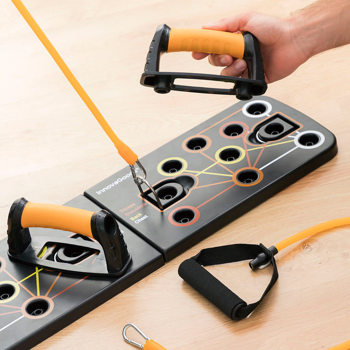 InnovaGoods Multifonction Push-Up Board avec Bandes de Résistance InnovaGoods Multifonction Push-Up Board avec Bandes de Résistance