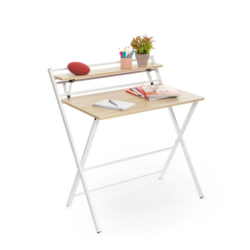 Összecsukható iróasztal polccal Tablezy InnovaGoods
