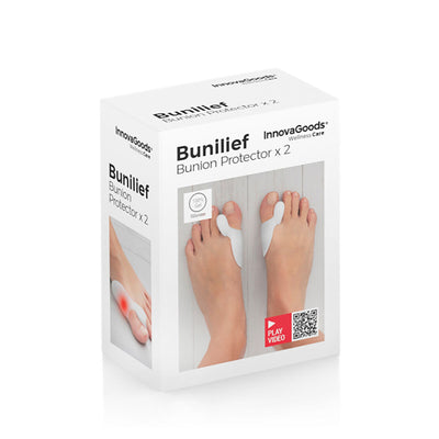 Corretor-protetor de silicone para joanetes Bunilief InnovaGoods Pack de 2 uds