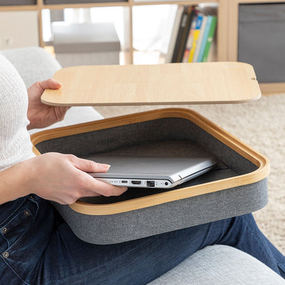 Bureau Portatif avec Plateau de Rangement Larage InnovaGoods