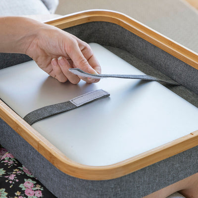 Hordozható laptop asztal tárolótálcával Larage InnovaGoods