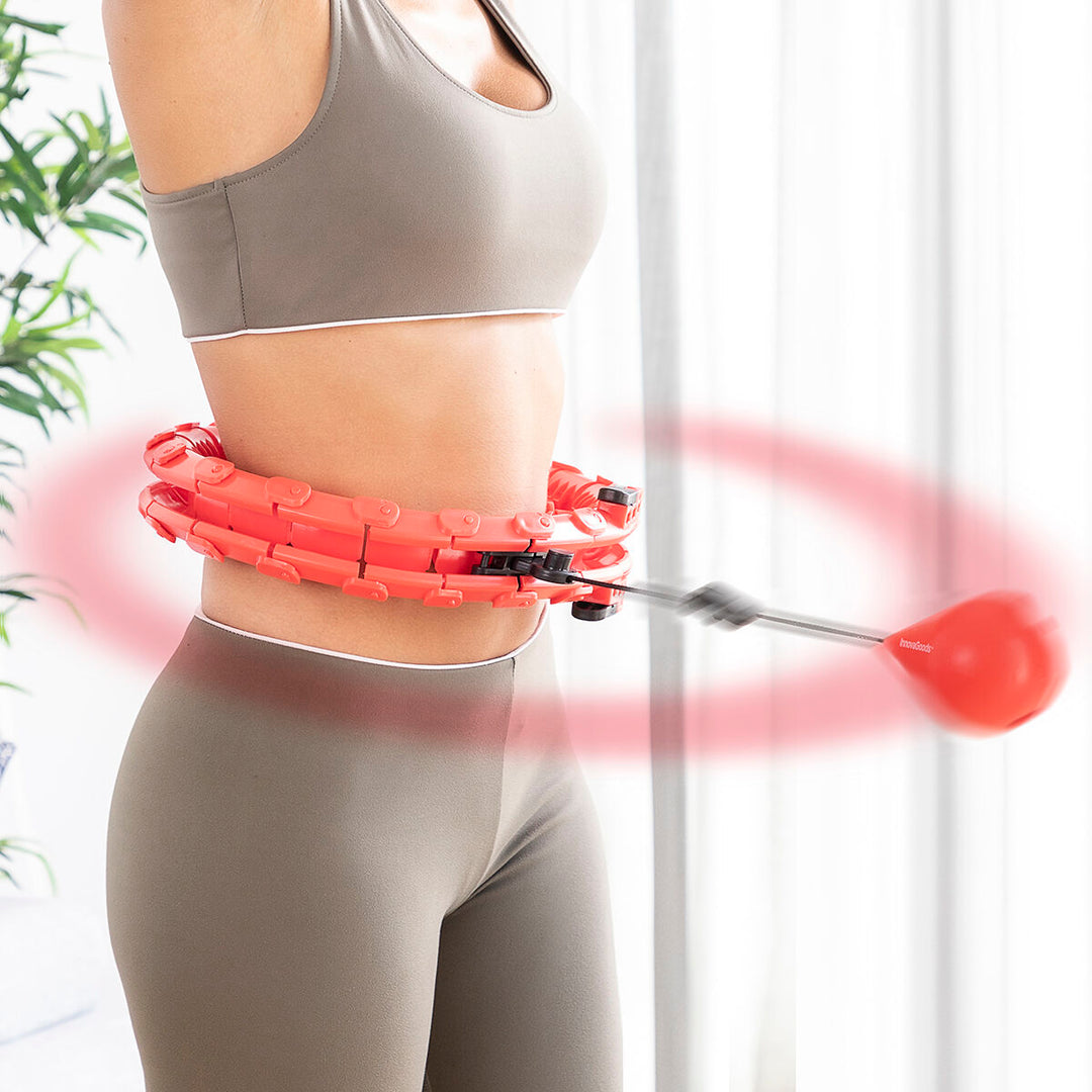 InnovaGoods O-Waist Fitness Hoop Smontabile – Anello Pilates Con Rivestimento In Schiuma, 3 Diametri Regolabili, Per Fitness E Yoga