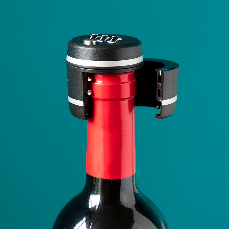 Lucchetto A Combinazione Per Bottiglie Di Vino Qrity - Serratura 3 Cifre, Diametro 28 Mm