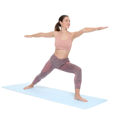 Tapete de Yoga Antiderrapante com Linhas de Posição e Guia de Exercícios Asamat InnovaGoods