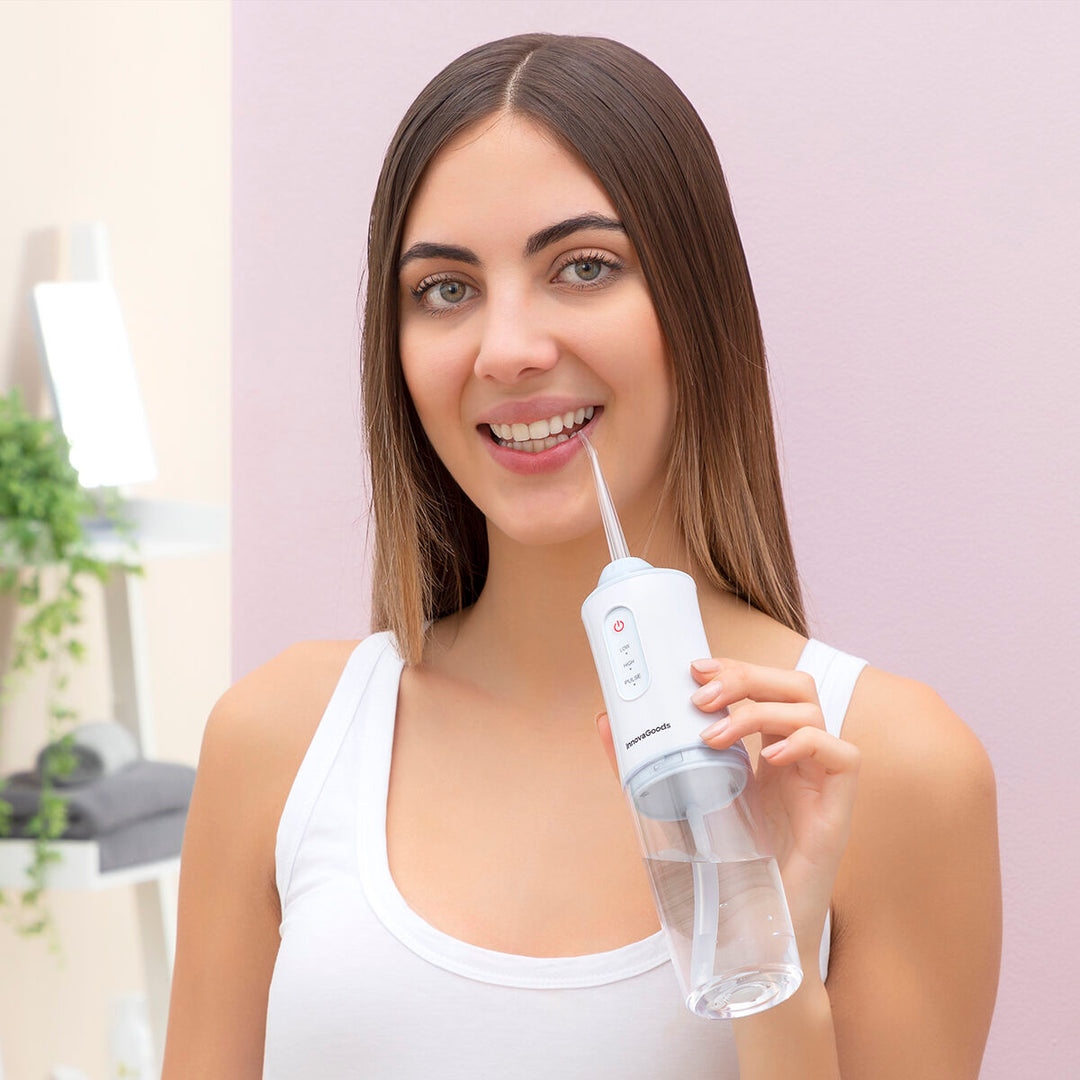 Irrigateur Buccal Portable USB Rechargeable LISM - 4 Embouts - 3 Modes - Nettoyage Interdentaire
