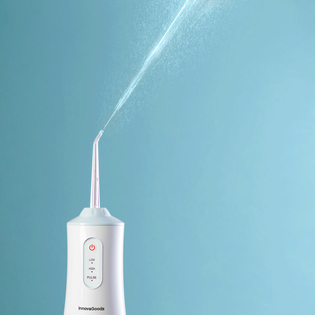 Irrigateur Buccal (jet Dentaire) Portable Rechargeable USB - 3 Modes - 4 Embouts - Blanc/vert/rose - Neuf