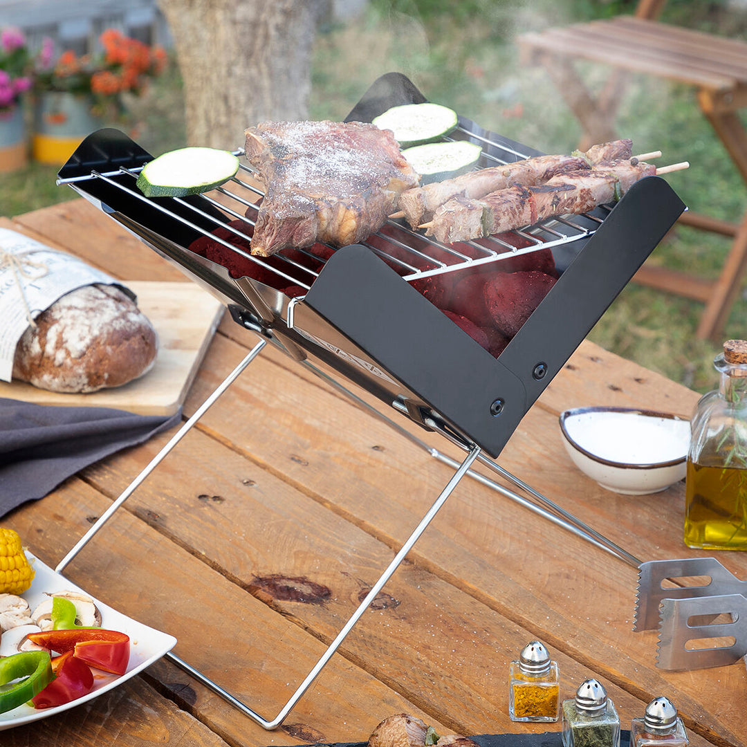 Mini Barbecue à Charbon Portable Pliable Dim. 47L X 30l X 28H Cm Vert Outsunny 66865333f15225942d86ee64 Mini Barbecue à Charbon Portable Pliable Dim. 47L X 30l X 28H Cm Vert Outsunny 66865333f15225942d86ee64