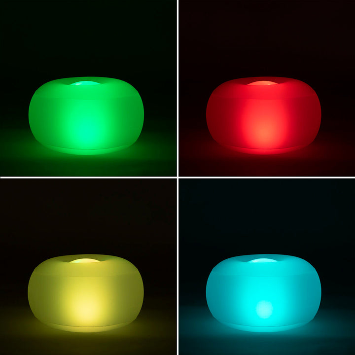 Poltrona Gonfiabile Con Luci LED Multicolor - Telecomando E Impermeabile IP67 - Foto 6