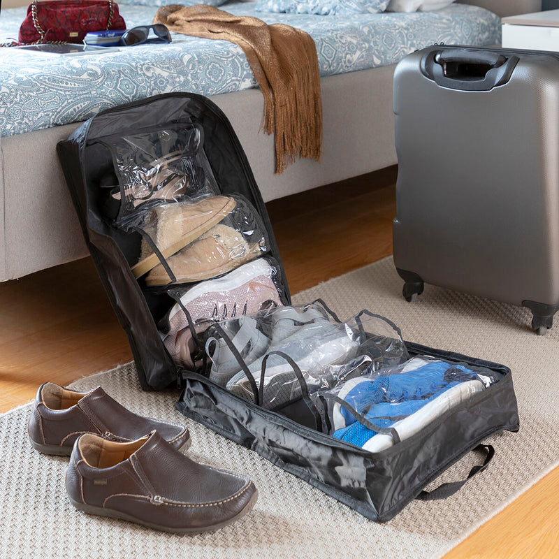 pack all Duurzame reistas voor schoenen, Grijs, Eén maat, 1 verpakking pack all Duurzame reistas voor schoenen, Grijs, Eén maat, 1 verpakking