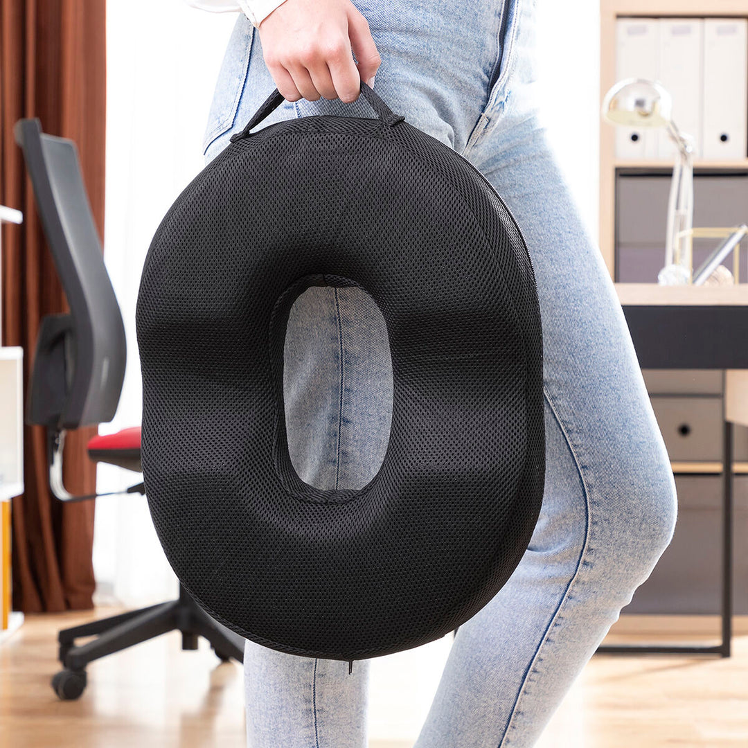 InnovaGoods® Coussin Lombaire en Gel avec Housse Amovible Glushion, Offre Un Soutien Lombaire Optimal, avec Fonction de Coussin Lombaire, Gel et Housse Amovible, idéal pour la Maison et Le Travail