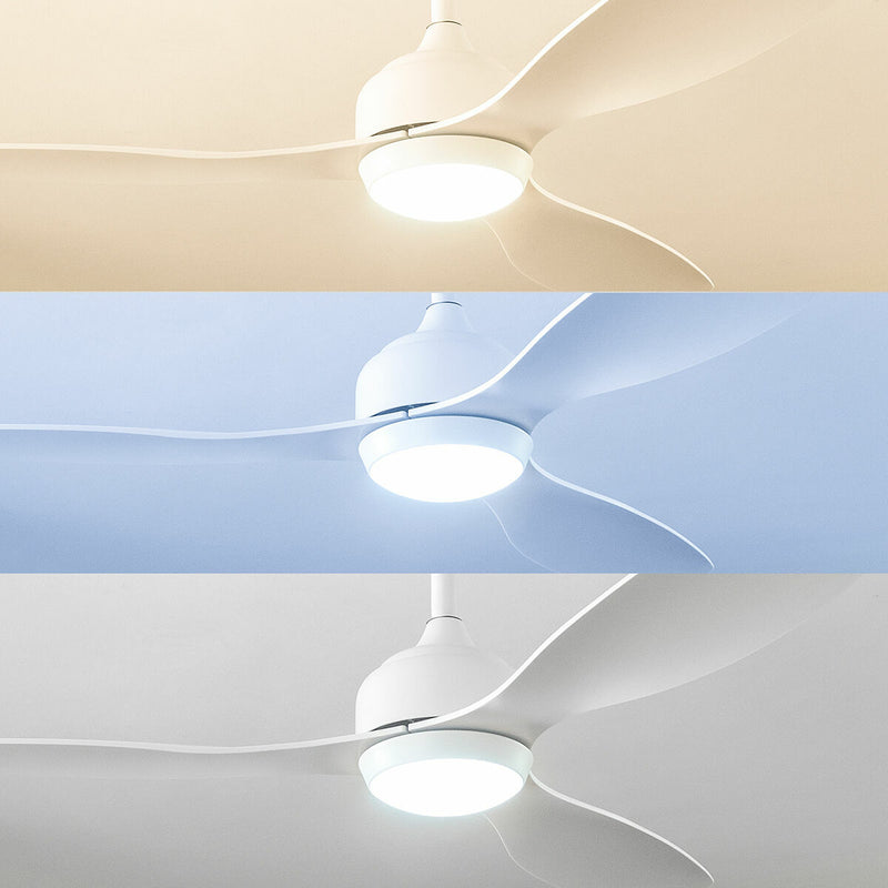 Wentylator sufitowy z oświetleniem LED i 3 łopatkami z ABS Flaled InnovaGoods Biały 36 W