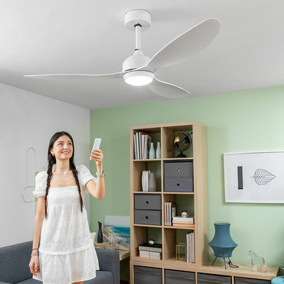 Ventilateur de Plafond avec Lumière LED et 3 Pales ABS Flaled InnovaGoods Blanc 36 W