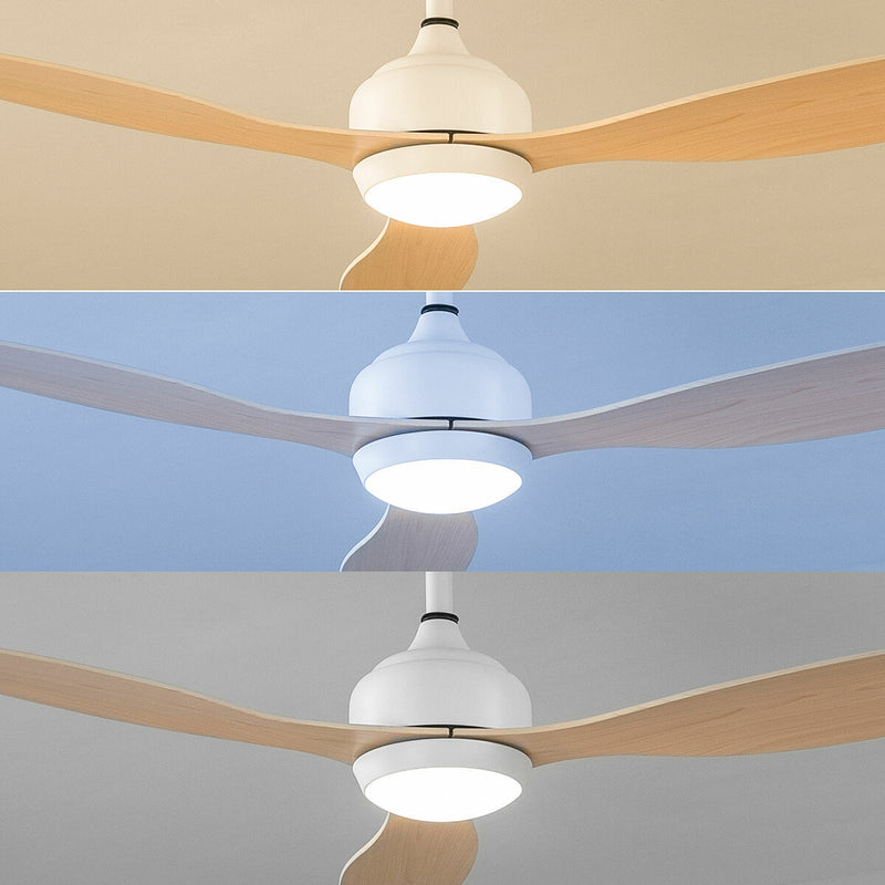 Mennyezeti ventilátor LED fénnyel és 3 ABS lapátokkal Wuled InnovaGoods Fa 36 W 52" Ø132 cm