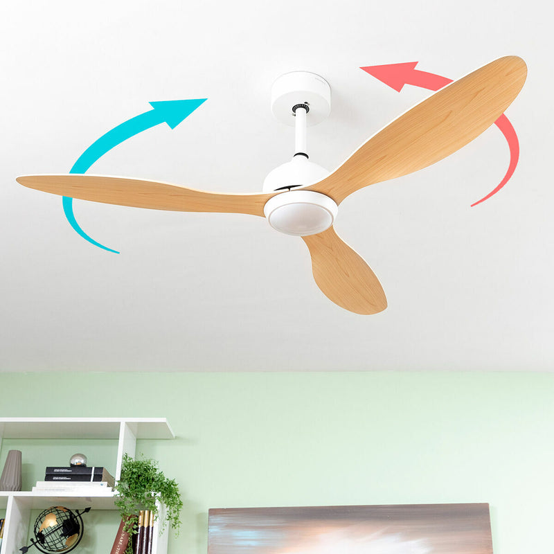 Mennyezeti ventilátor LED fénnyel és 3 ABS lapátokkal Wuled InnovaGoods Fa 36 W 52" Ø132 cm