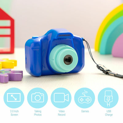 Otroški digitalni fotoaparat z igrami z možnostjo polnjenja Kiddak InnovaGoods