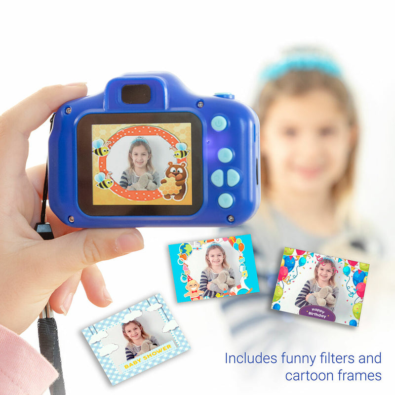 Oplaadbare digitale camera voor kinderen met spelletjes Kiddak InnovaGoods
