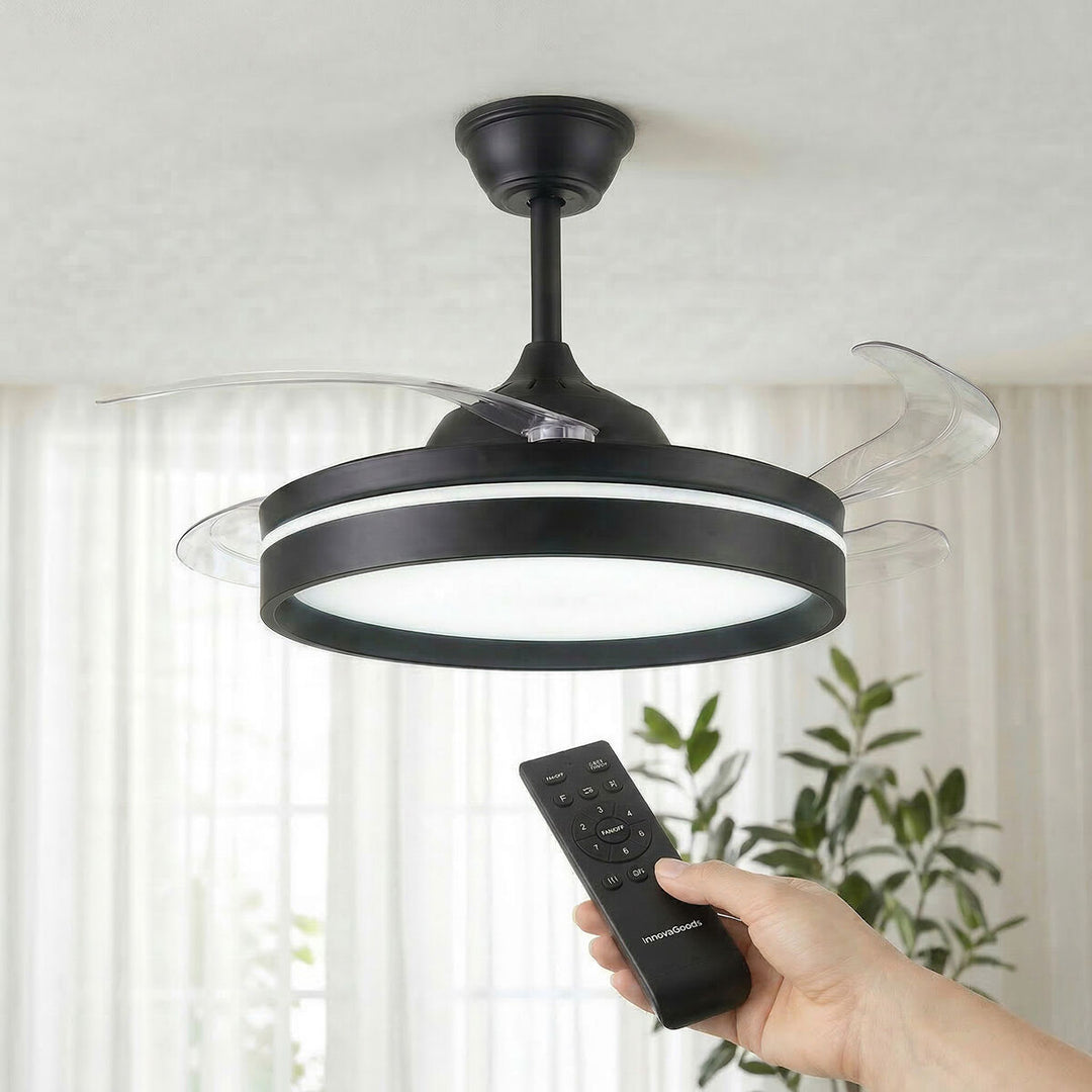 Ventilateur de Plafond avec Lumière LED et 3 Pales ABS