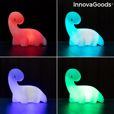 Dinoszaurusz többszínű LED-es lámpa Lightosaurus InnovaGoods
