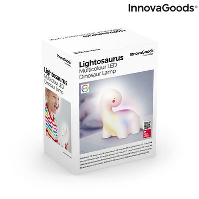 Dinoszaurusz többszínű LED-es lámpa Lightosaurus InnovaGoods