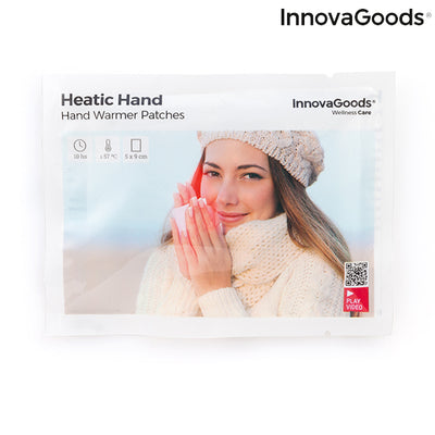 Parches Calentadores de Manos Heatic Hand InnovaGoods (Pack de 10) - InnovaGoods Store