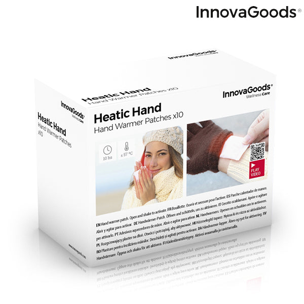 Parches Calentadores de Manos Heatic Hand InnovaGoods (Pack de 10) - InnovaGoods Store