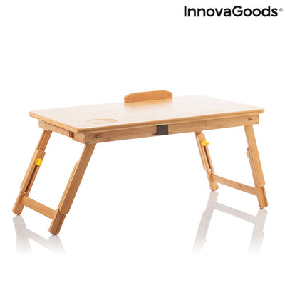 Table pliante d'appoint en bambou Lapwood InnovaGoods