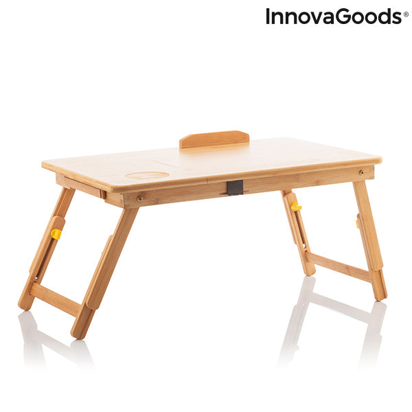 Zložljiva stranska miza iz bambusa Lapwood InnovaGoods