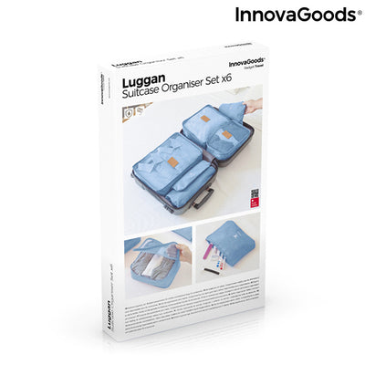 Zestaw Organizerów do Walizki Luggan InnovaGoods 6 Części