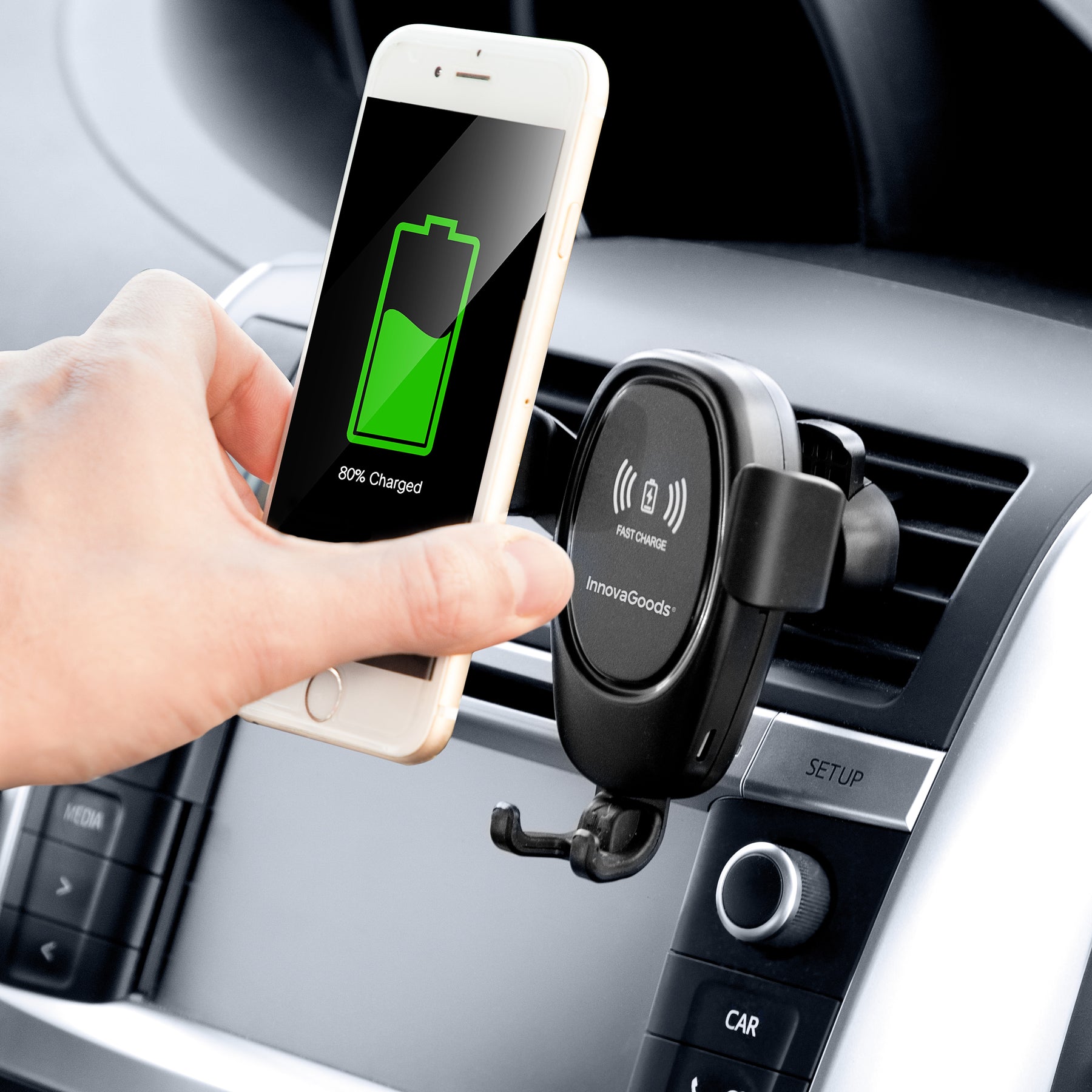 InnovaGoods Handyhalter fürs Auto – für Rückspiegel