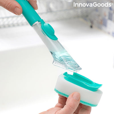 Четка за измиване с дръжка и дозатор за сапун Cleasy InnovaGoods