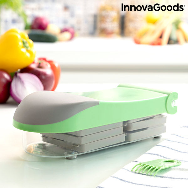 7 in 1 vegetable cutter, grater and mandolin with recipes and accessories Choppie Expert InnovaGoods